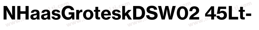 NHaasGroteskDSW02 45Lt字体转换